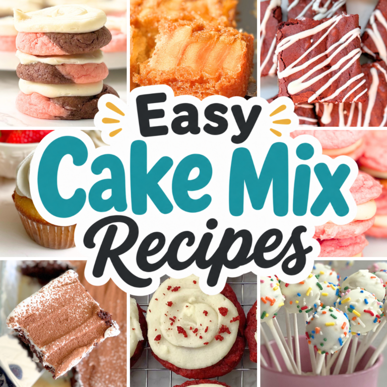 Discover 25 easy cake mix recipes, including cookies, cupcakes, poke cakes, brownies, cake pops, cobblers, and more creative box cake mix hacks.