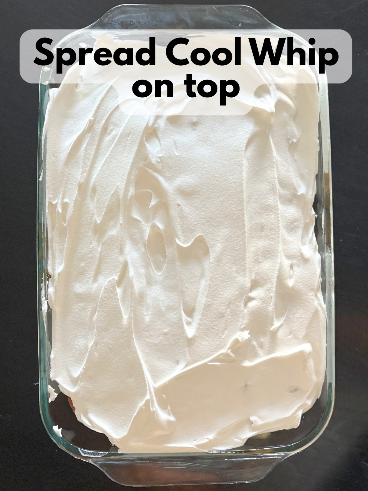 cool whip spread on top of apple pie filling