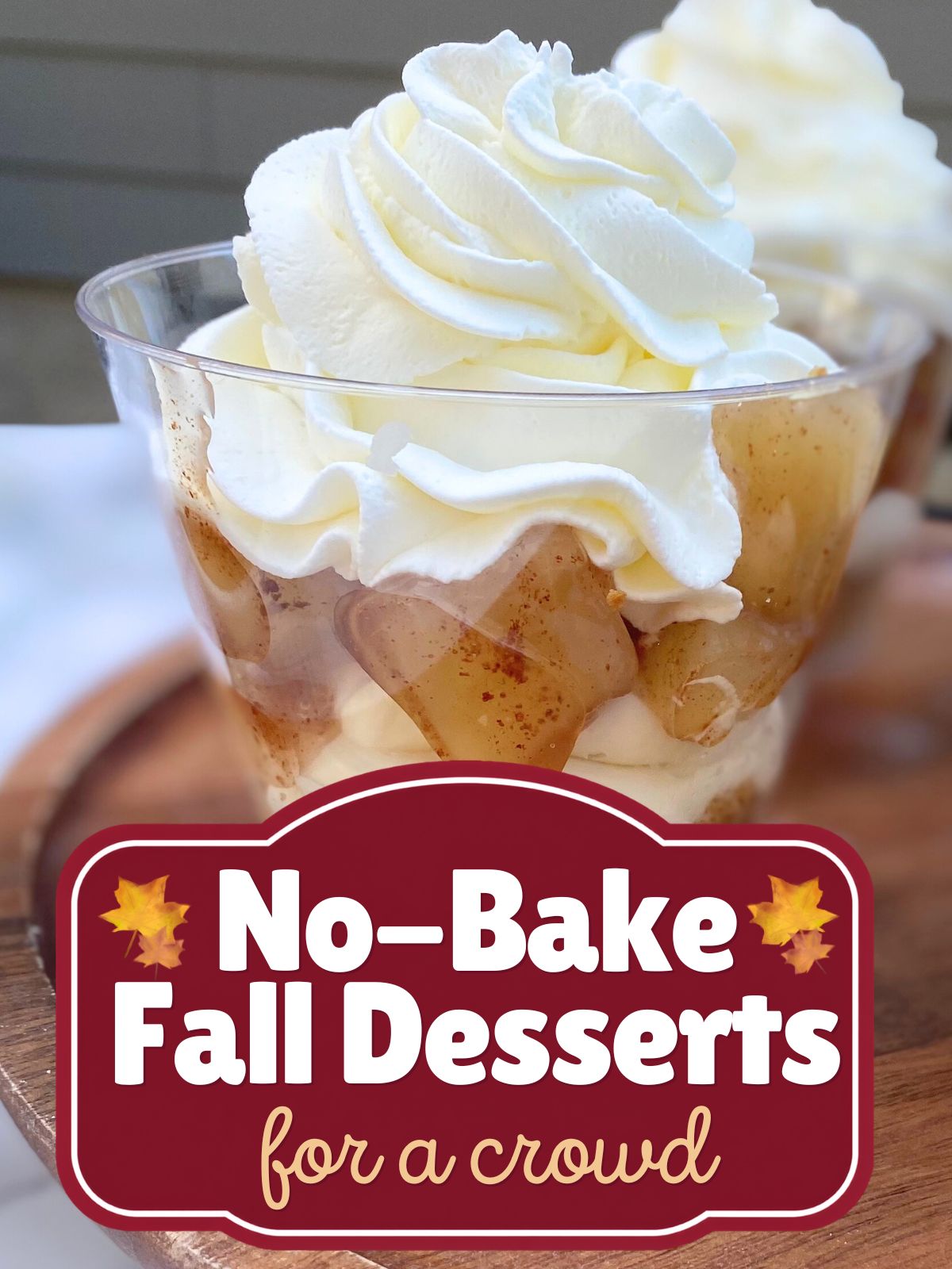 apple pie cheesecake cups