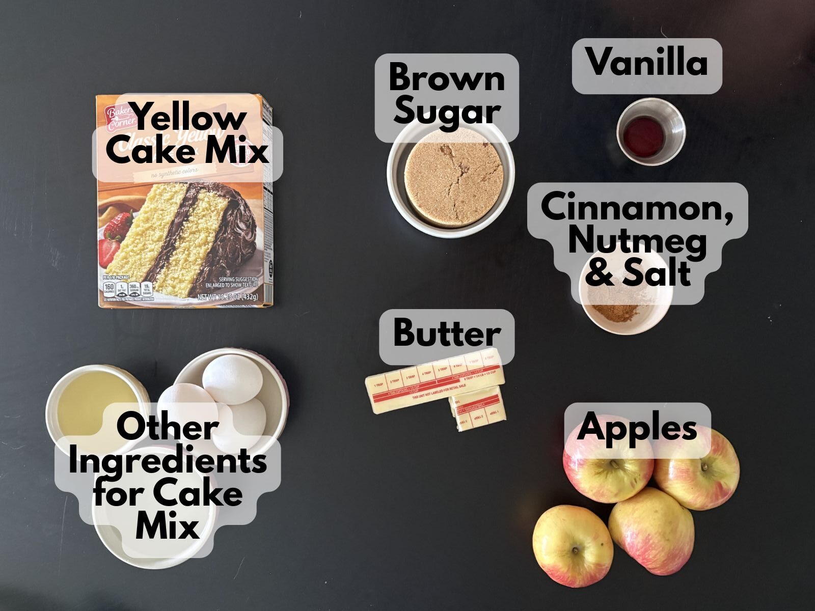 apple upside down cake ingredients