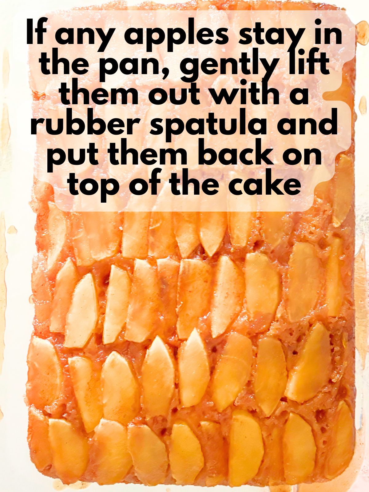 finished apple upside down cake