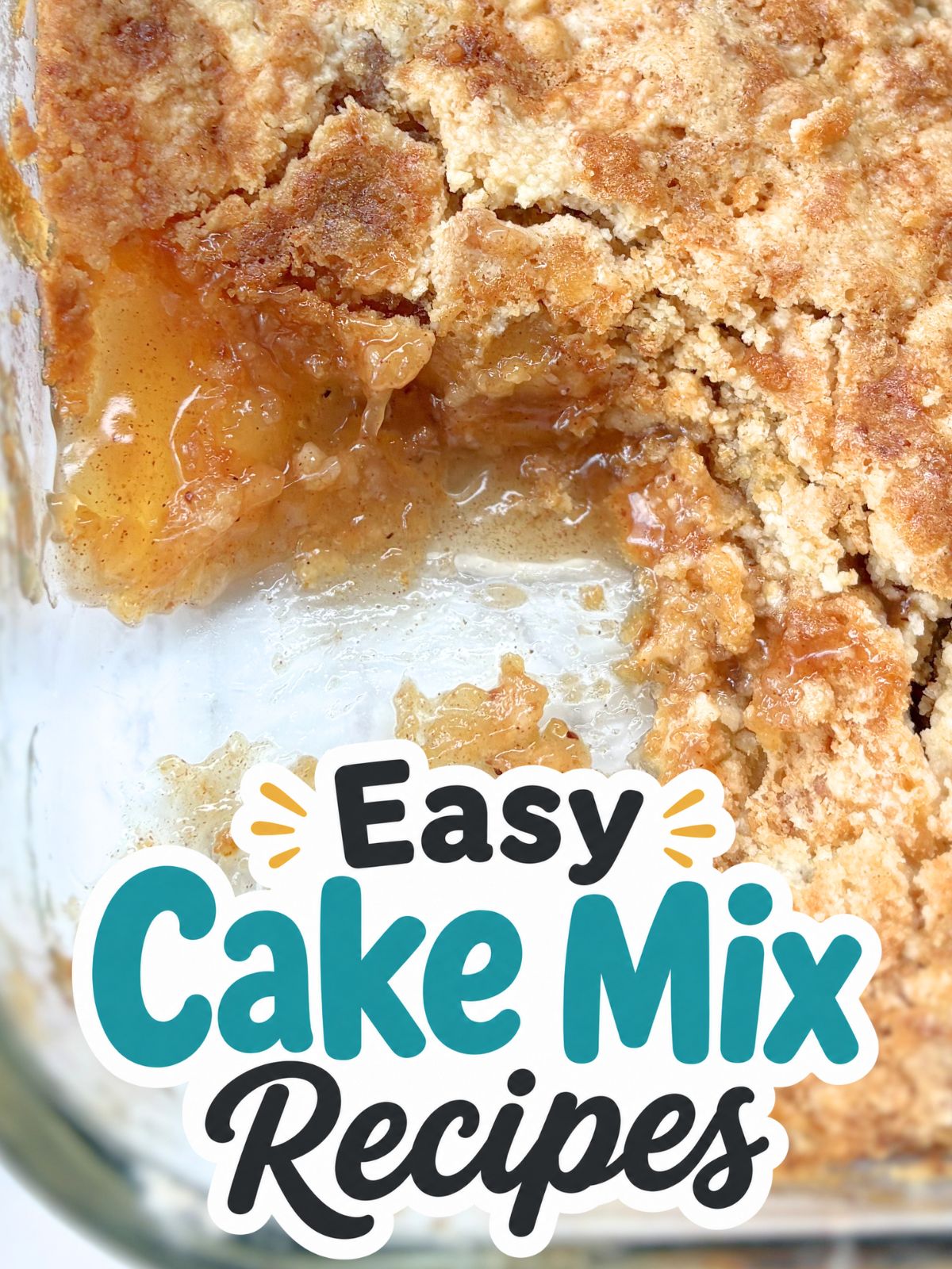 cake mix apple cobbler