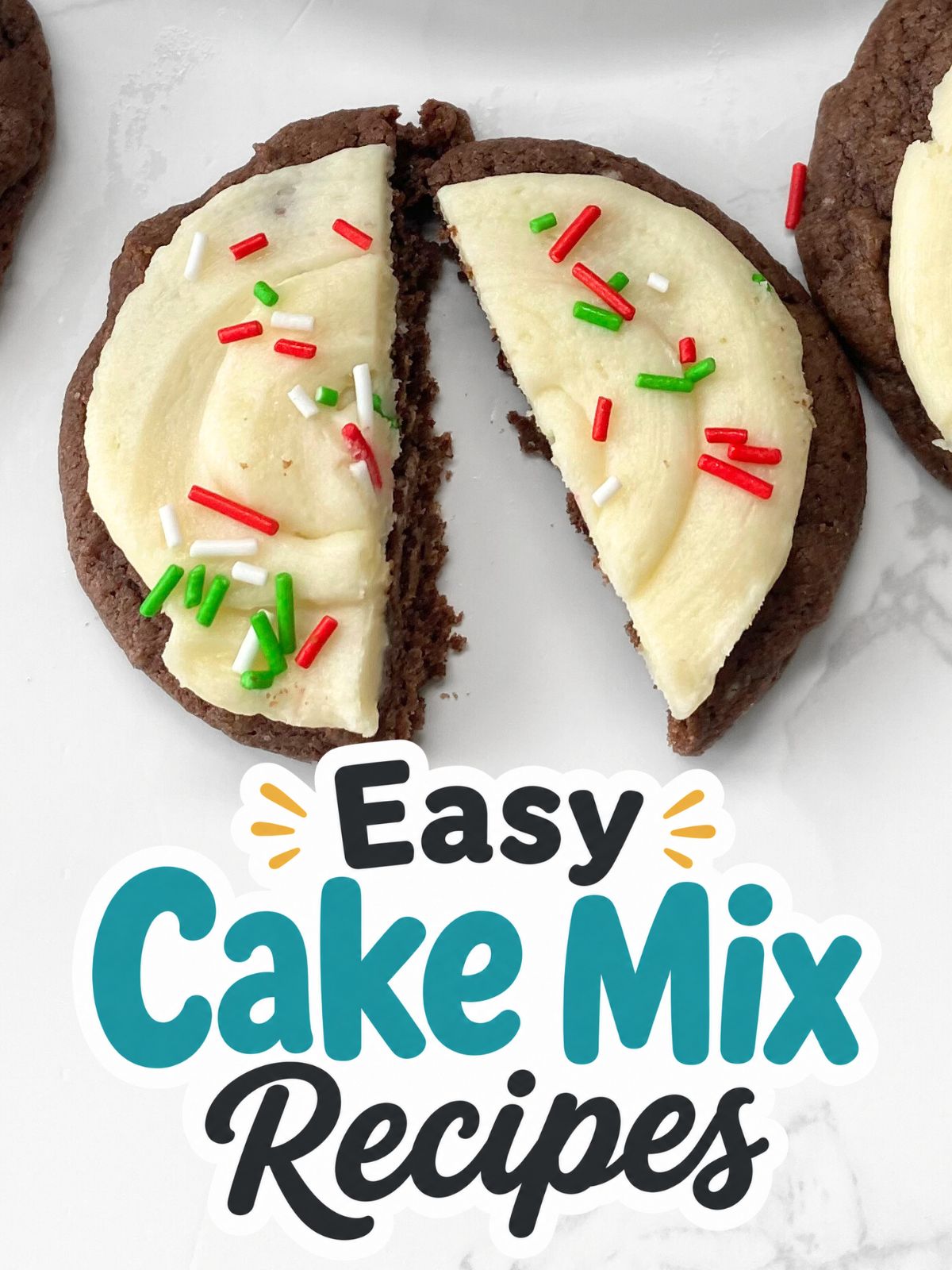 chocolate frosted cake mix cookies