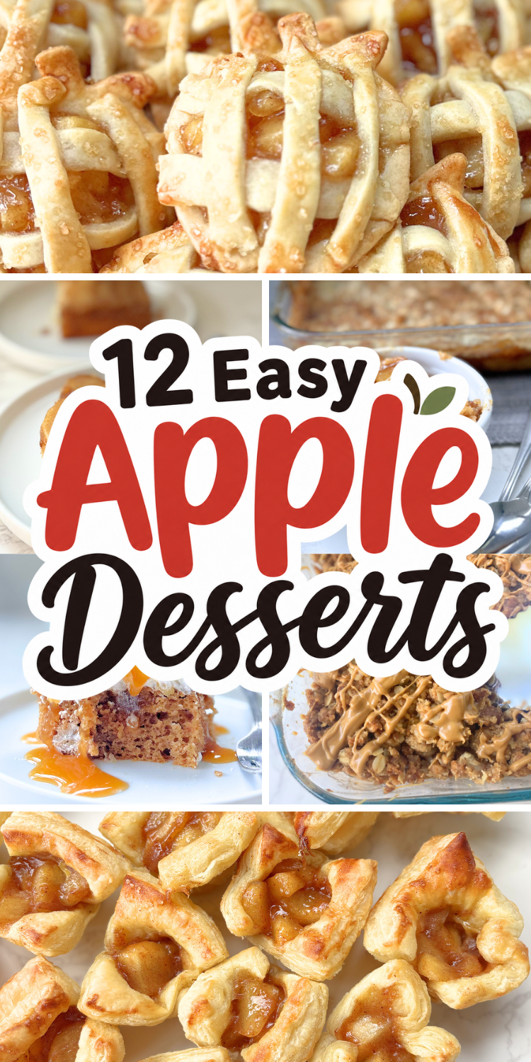 Discover 12 easy apple desserts for fall, including apple pie filling desserts, caramel apple treats, cozy cakes, cobblers, parfaits, and more.