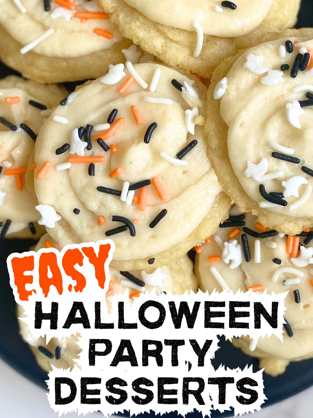 frosted halloween cookies