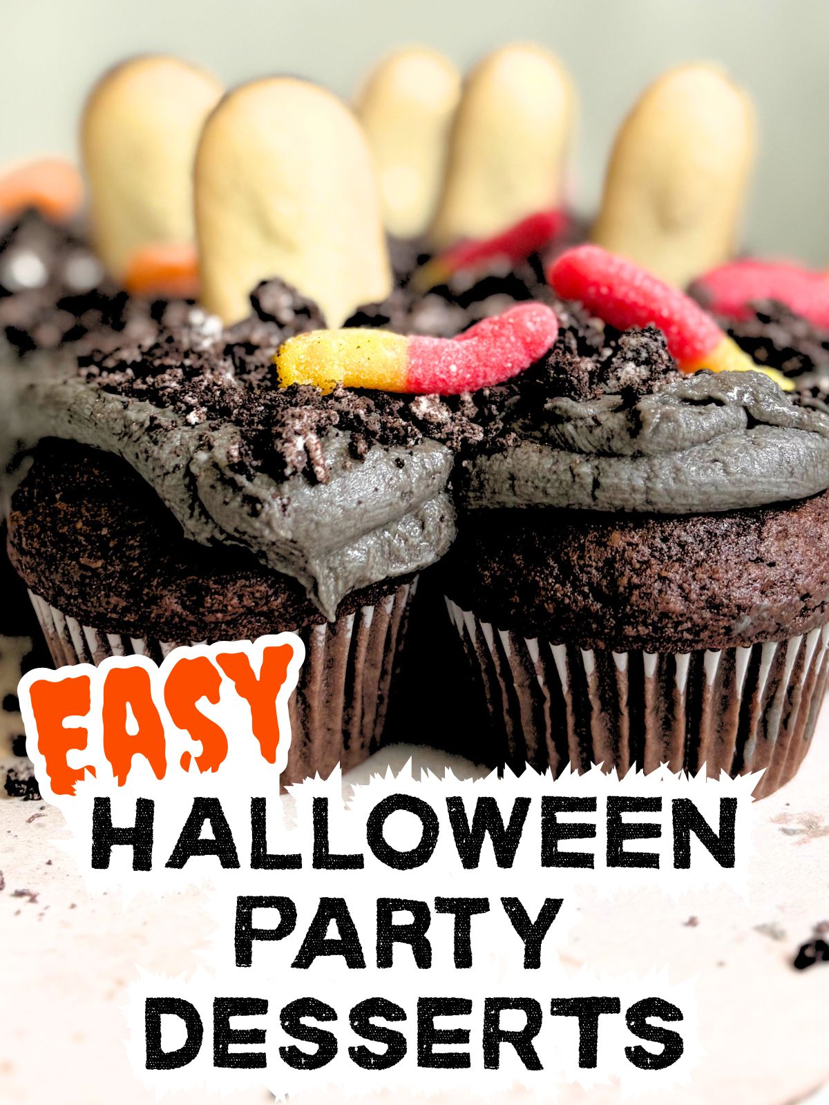 graveyard cupcake cake
