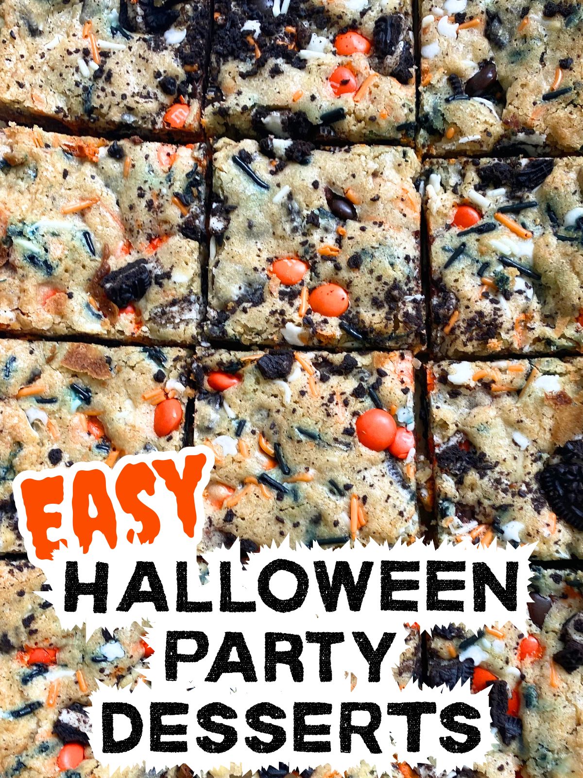 halloween blondies