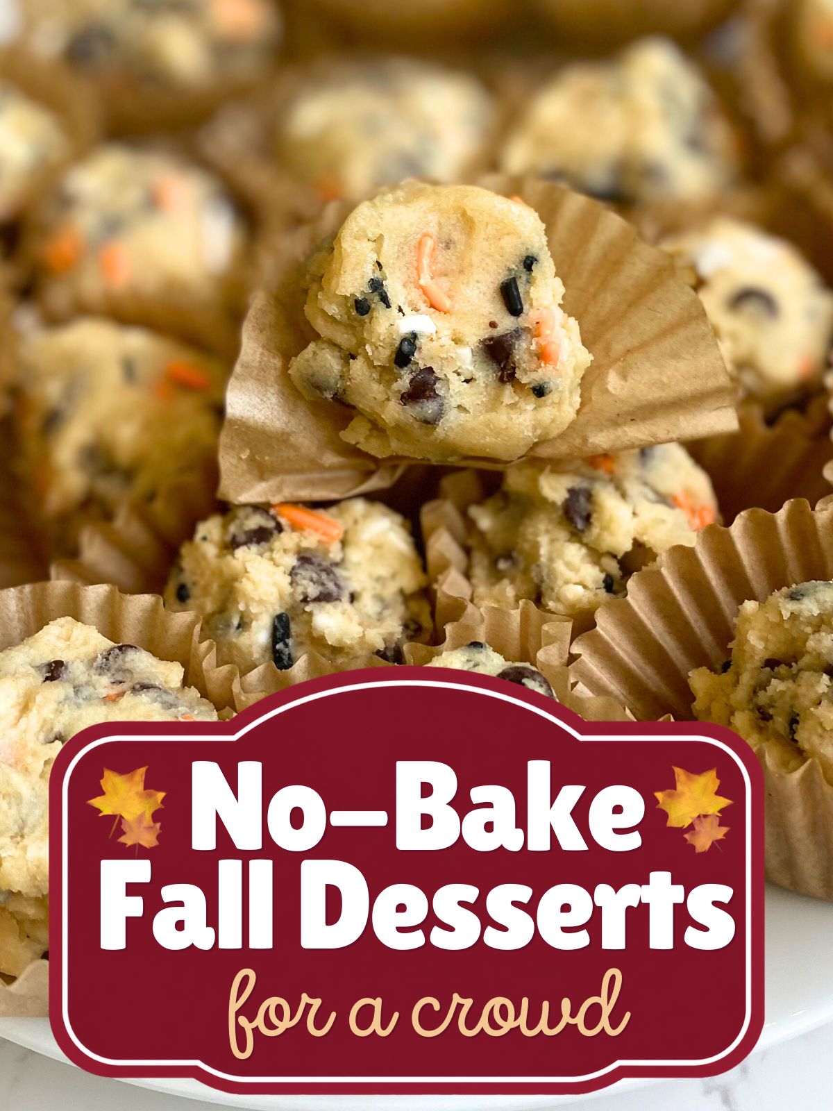 halloween edible cookie dough balls