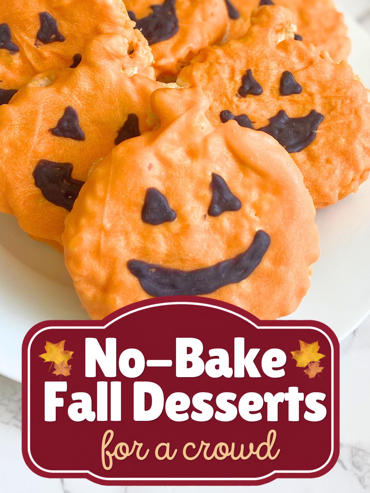 jack-o-lantern rice krispies treats