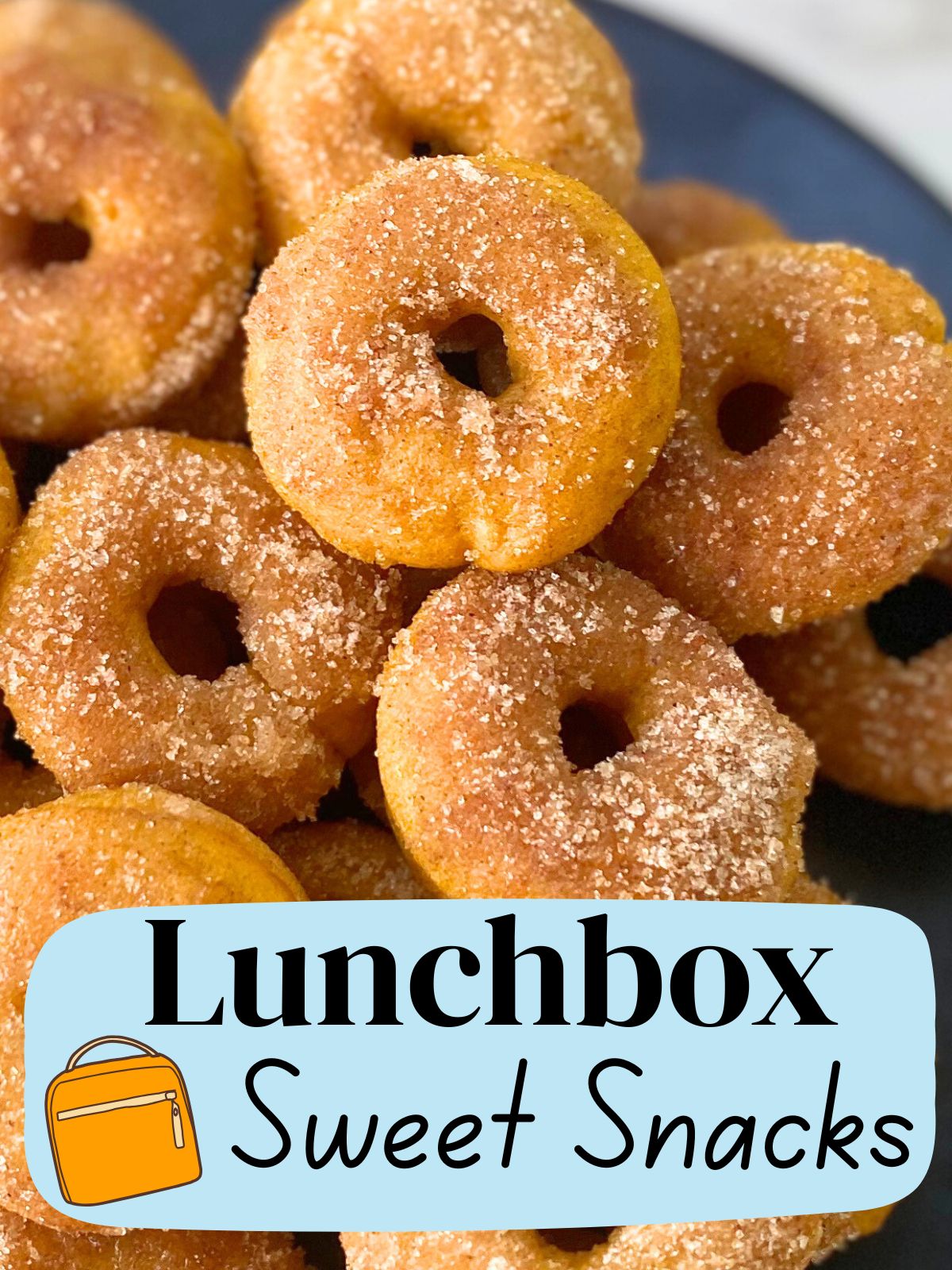 mini pumpkin cinnamon sugar donuts