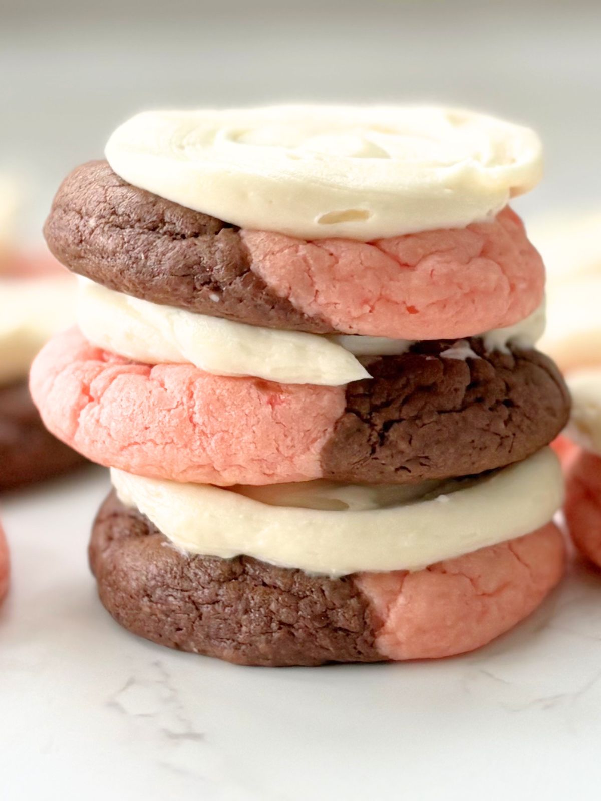 neapolitan cake mix cookies