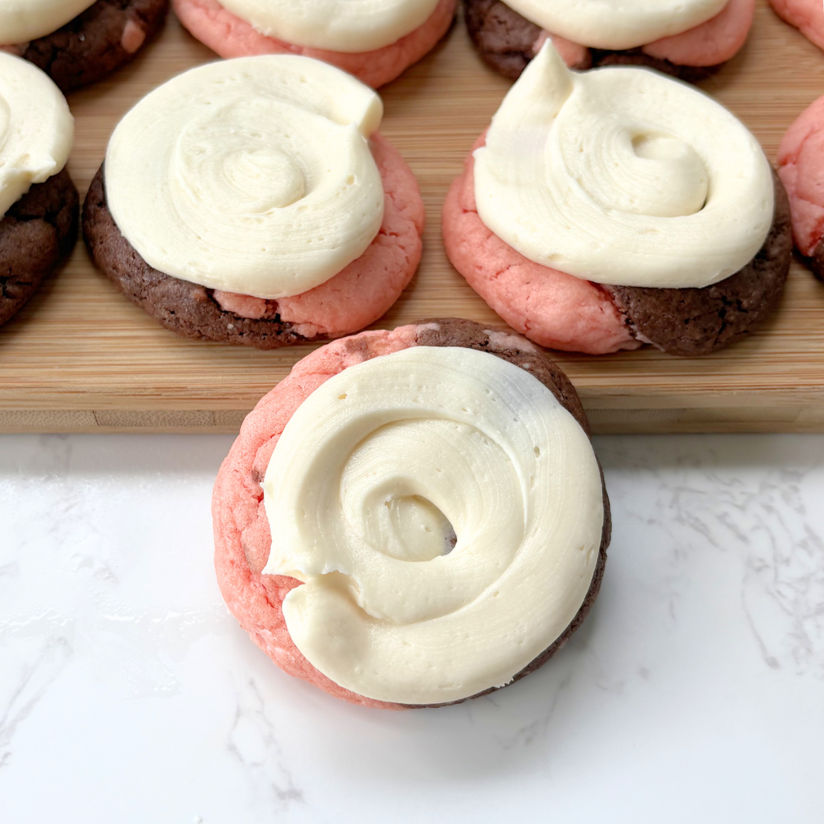 neapolitan cake mix cookies