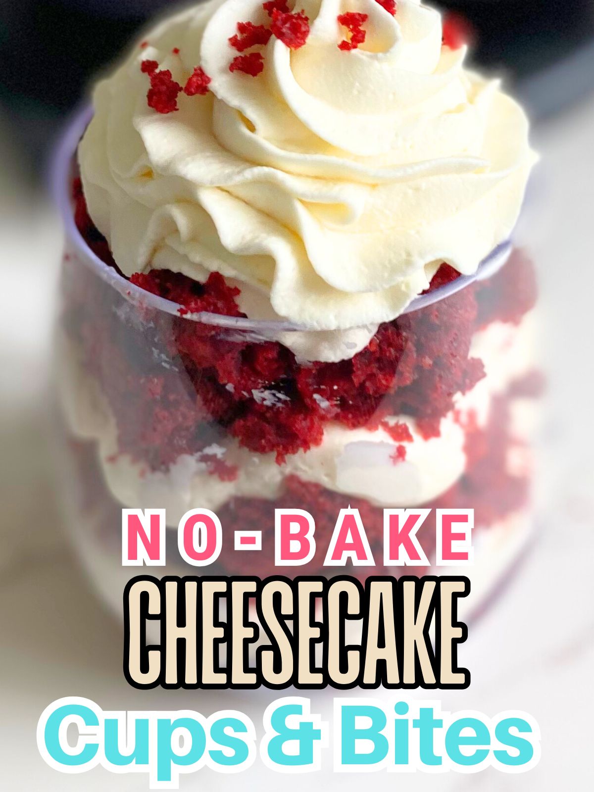 red velvet cheesecake parfaits