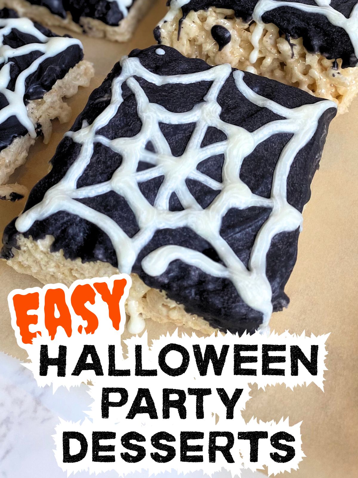 spider rice krispie treats