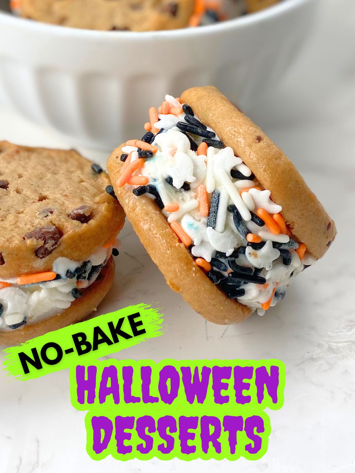 Halloween ice cream sandwiches