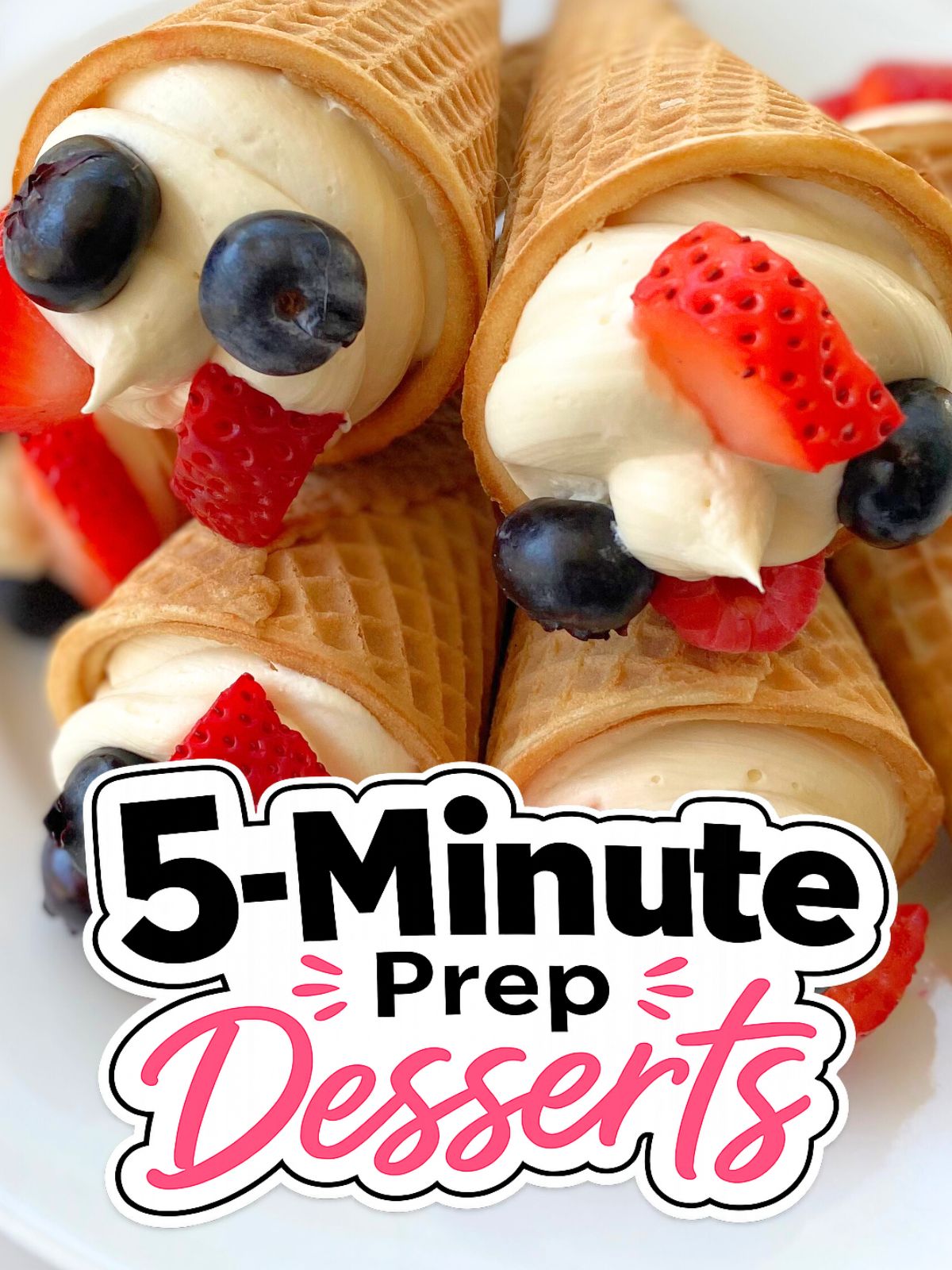 berry cheesecake cones