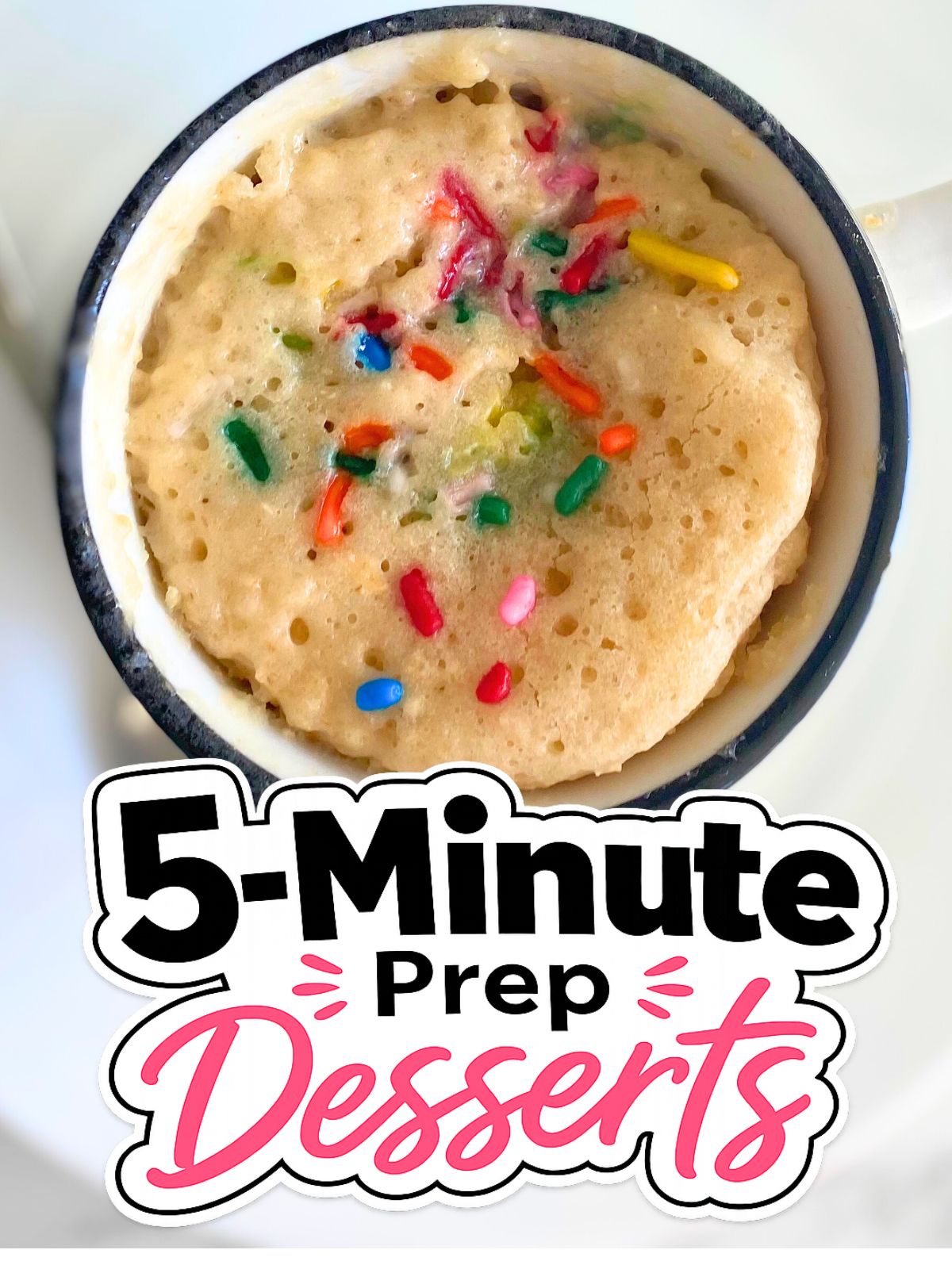 birthday cake mug cake