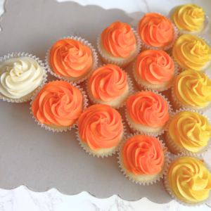 candy corn cupcake cake