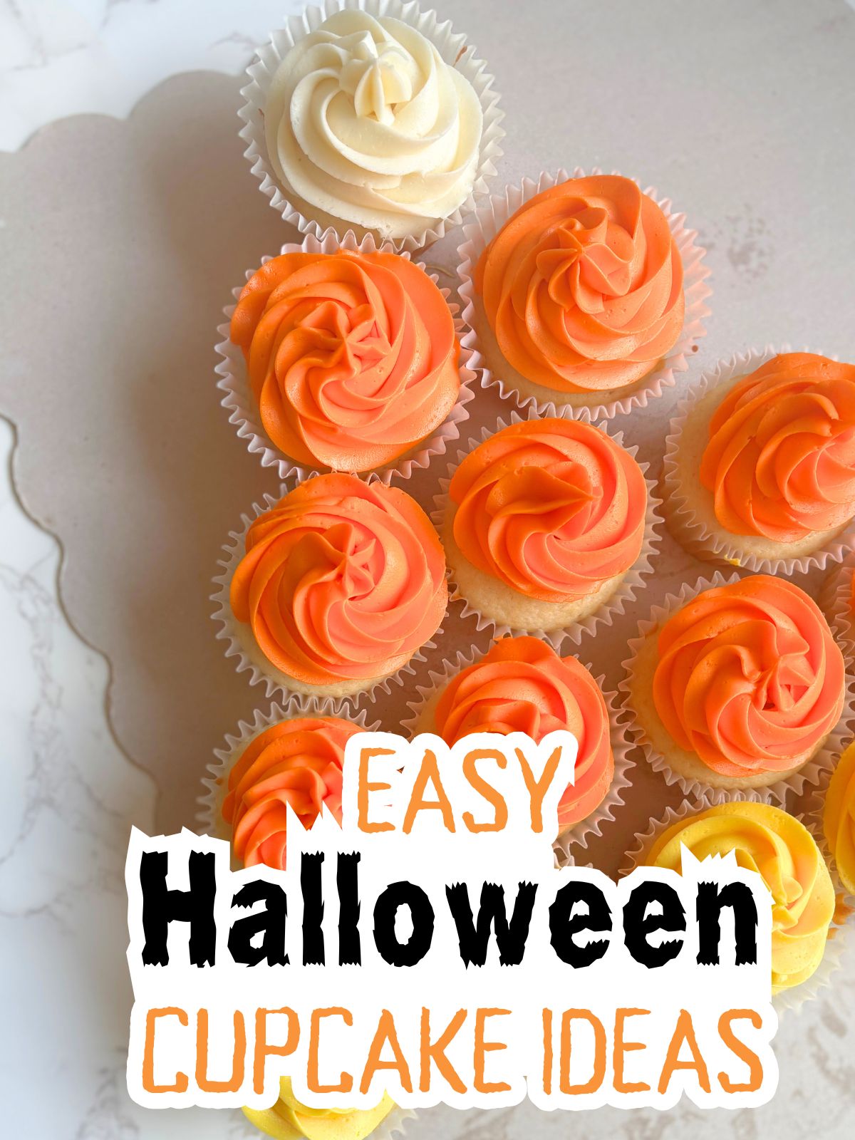 candy corn cupcake cake