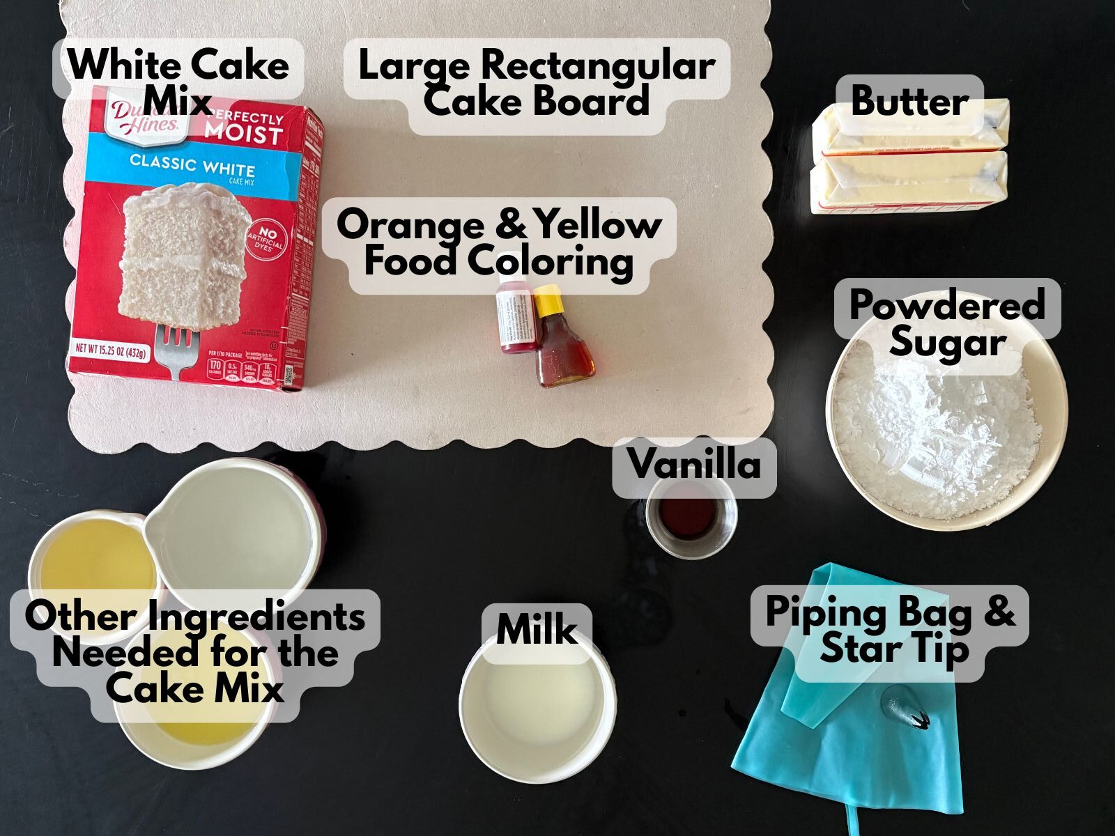 candy corn cupcake cake ingredients