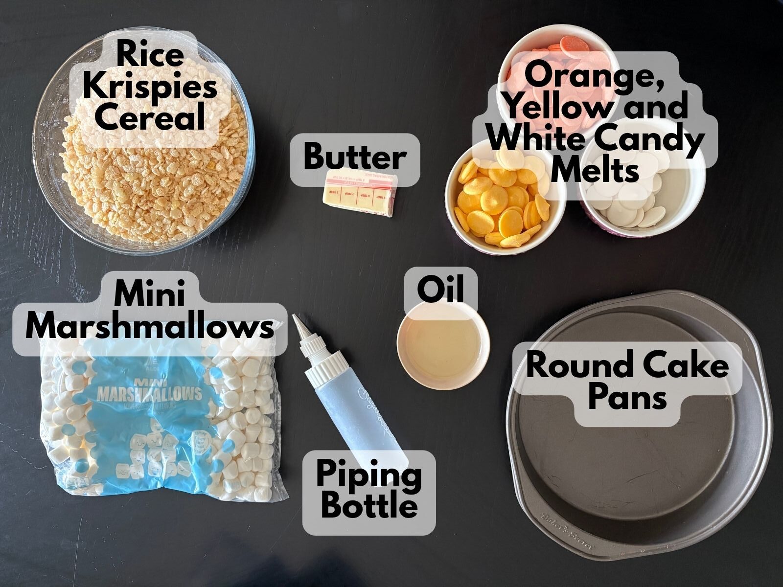 candy corn rice krispie treats ingredients