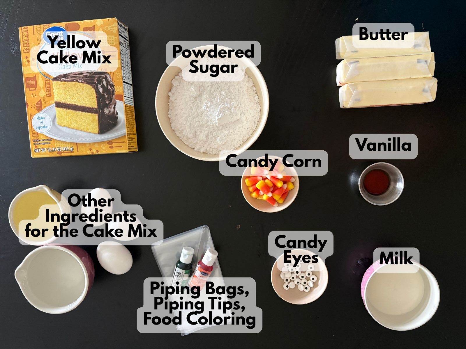 cute monster cupcakes ingredients