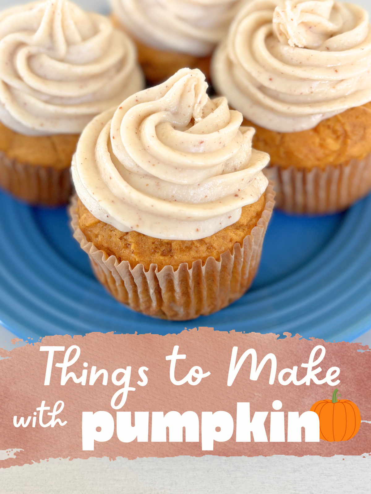 gluten free pumpkin cupcakes with maple frosting