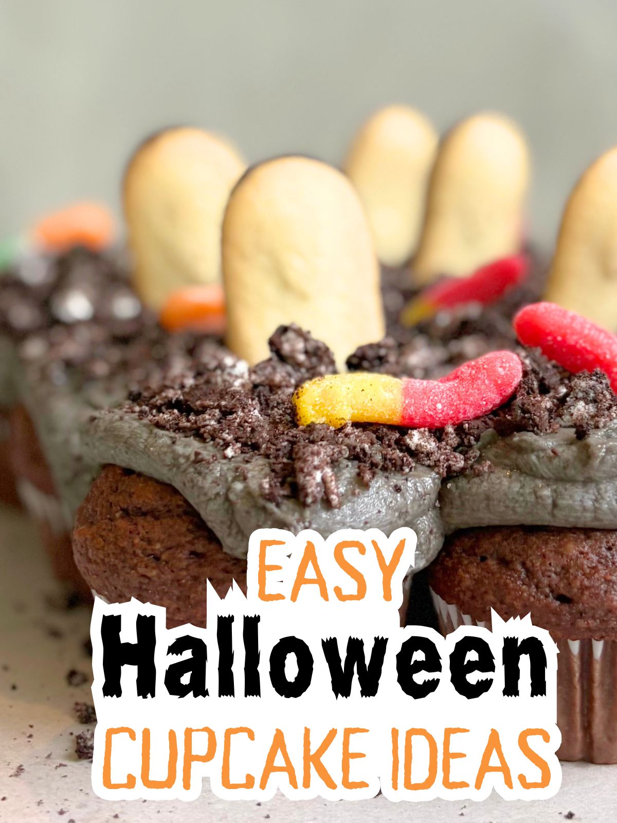 graveyard cupcake cake