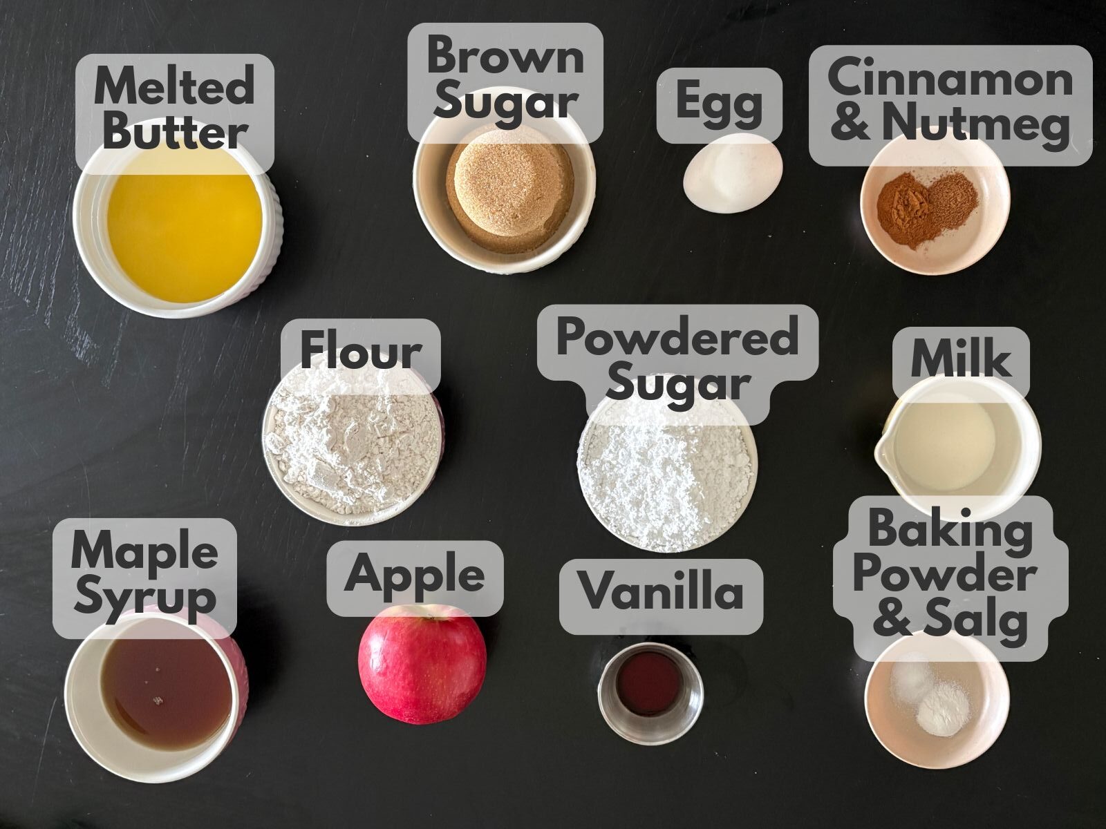 maple apple blondies