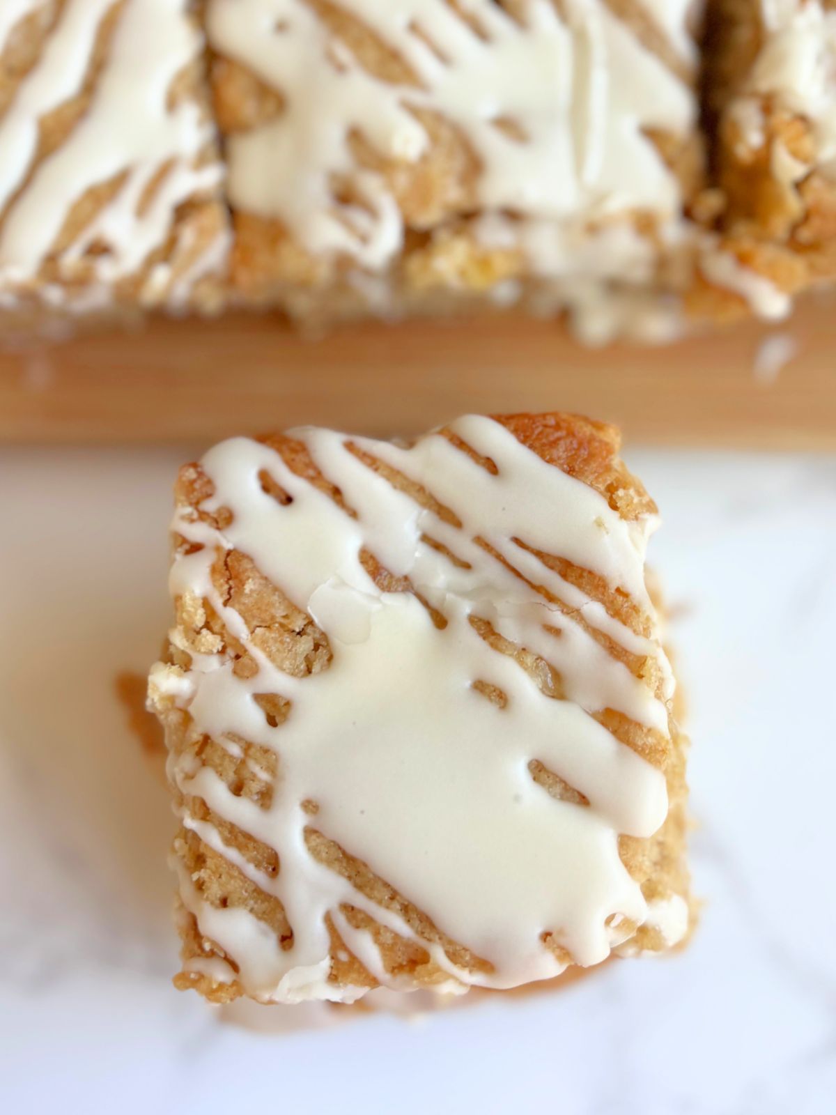 maple apple blondies