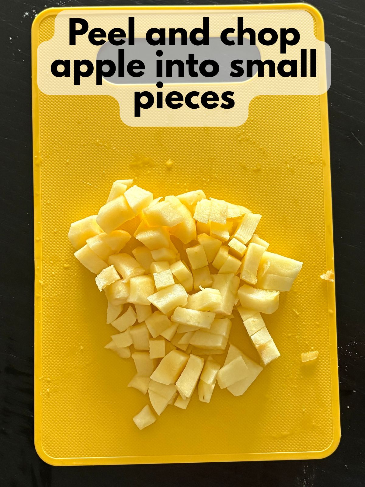 chopped apples