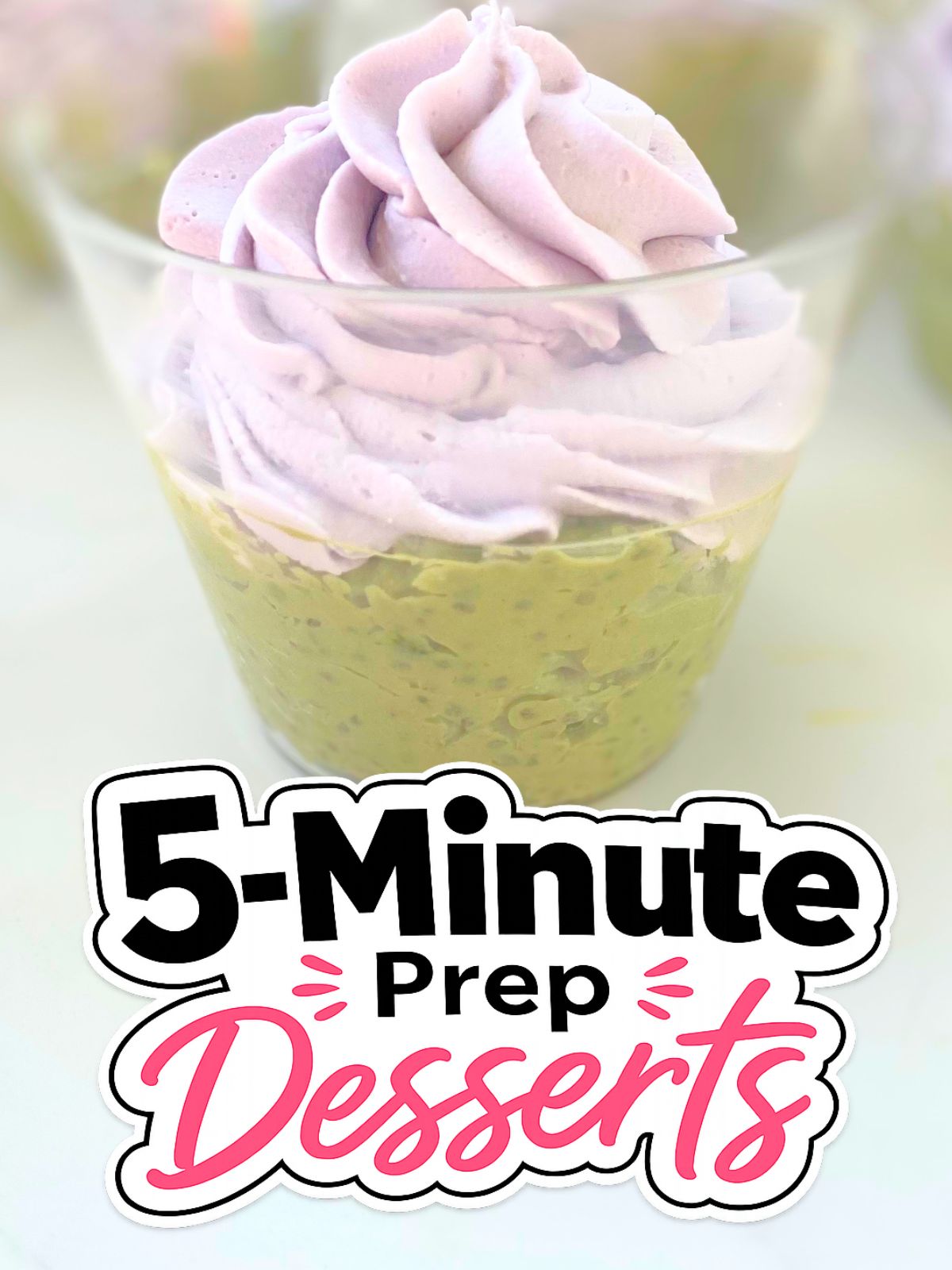 matcha lavender chia pudding