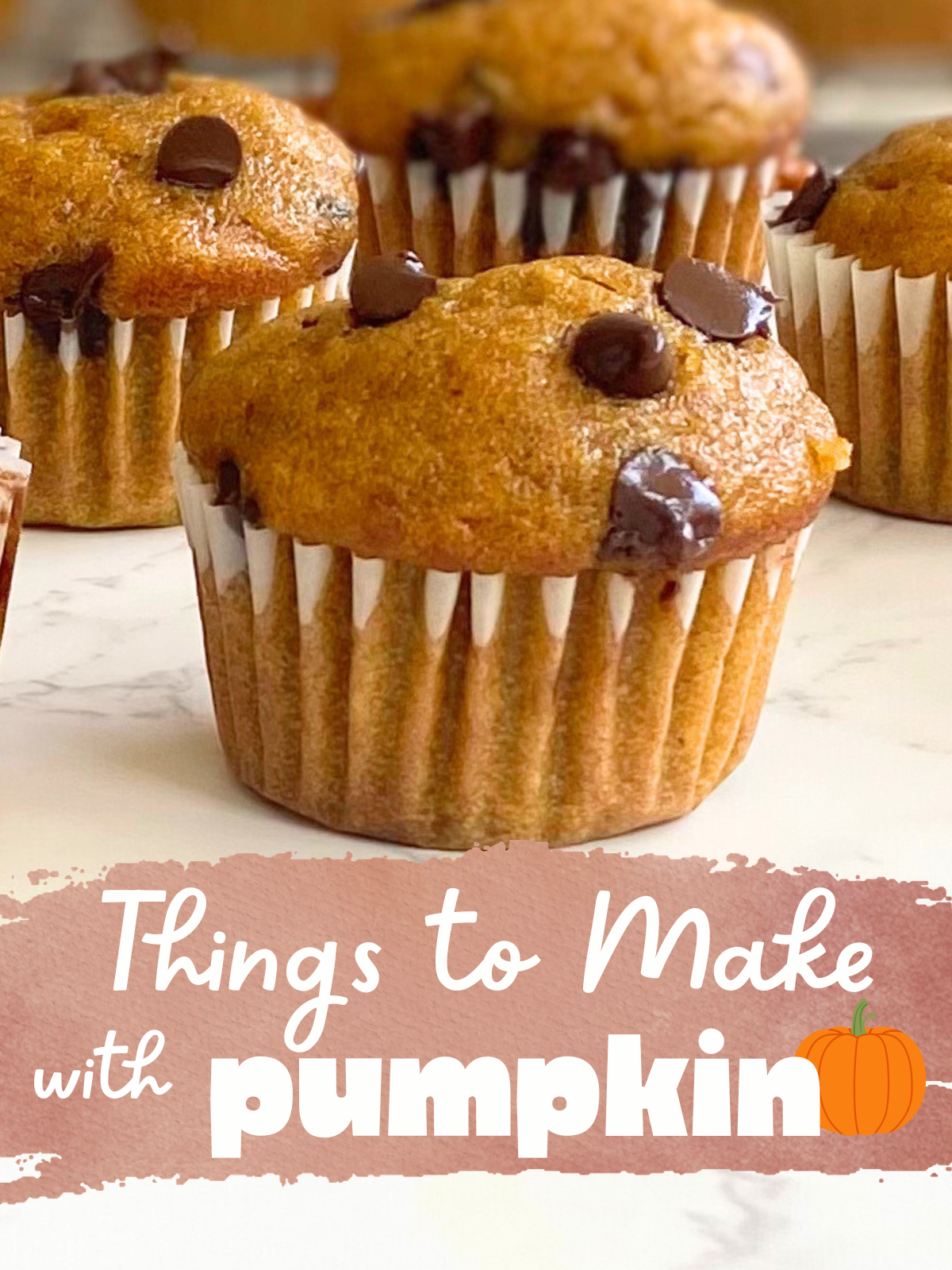 mini pumpkin chocolate chip muffins