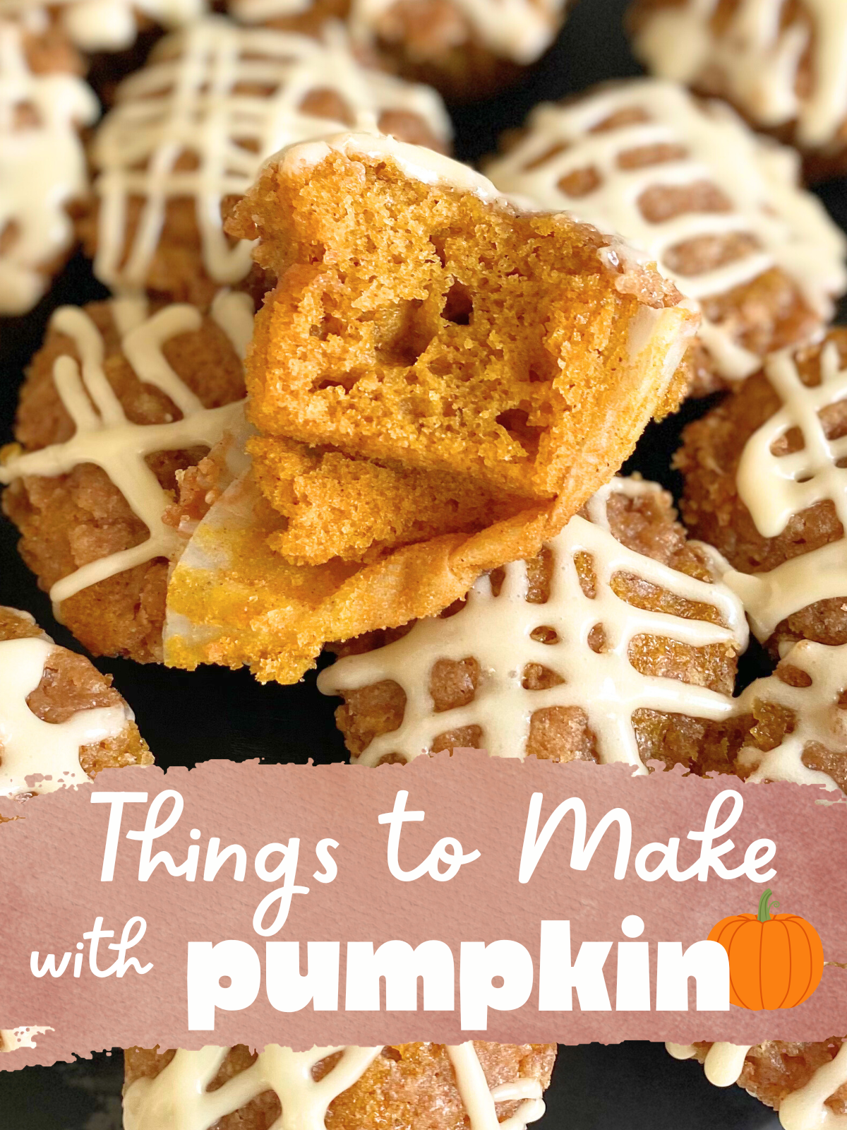 mini pumpkin streusel muffins