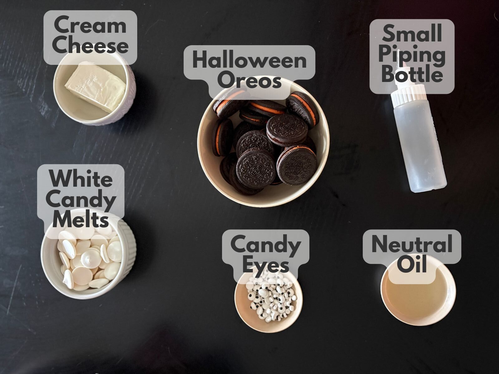 mummy oreo balls ingredients