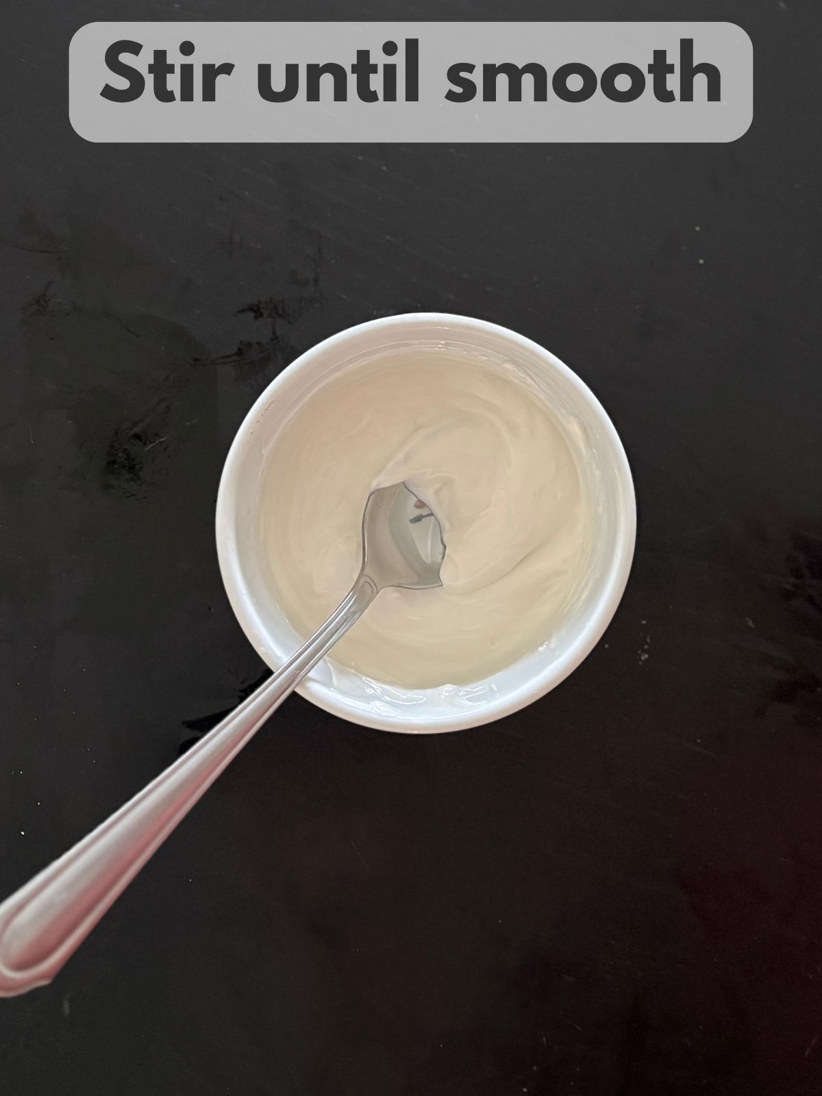 melted white chocolate in a bowl