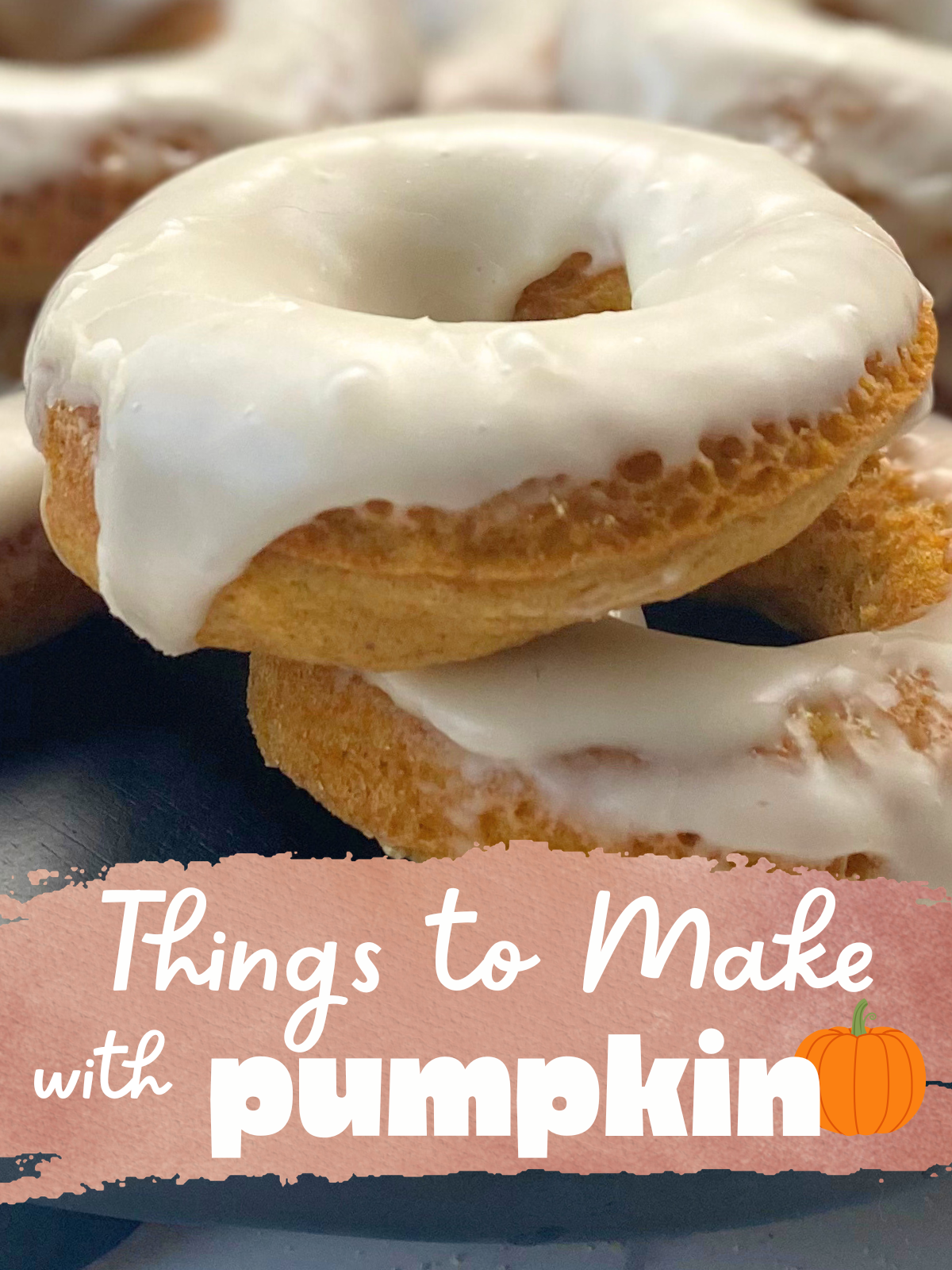 pumpkin maple glazed donuts