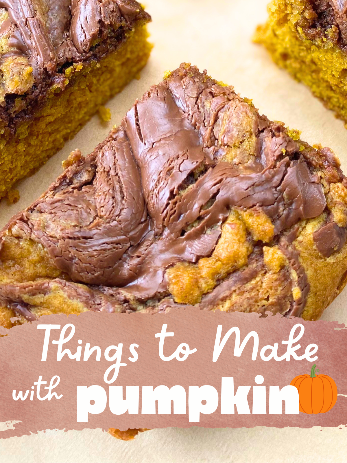 pumpkin nutella blondies