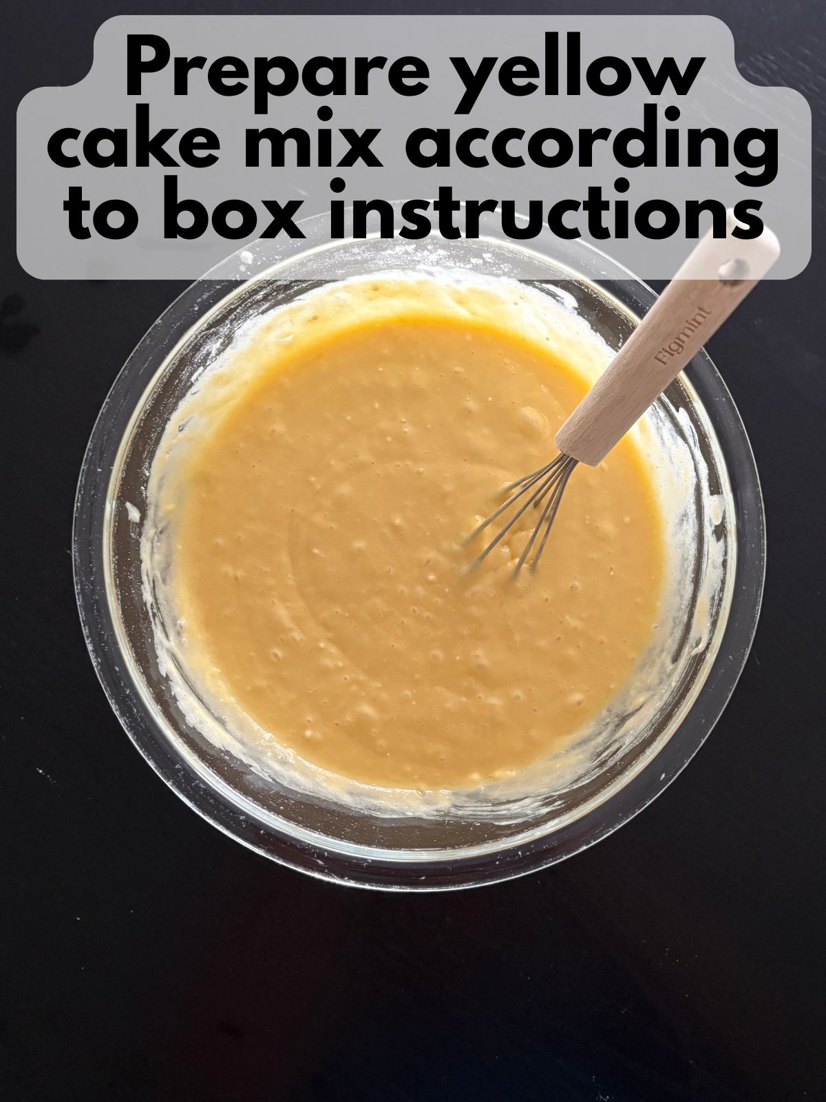 yellow cake batter