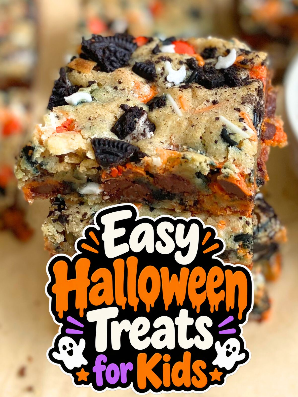 halloween blondies