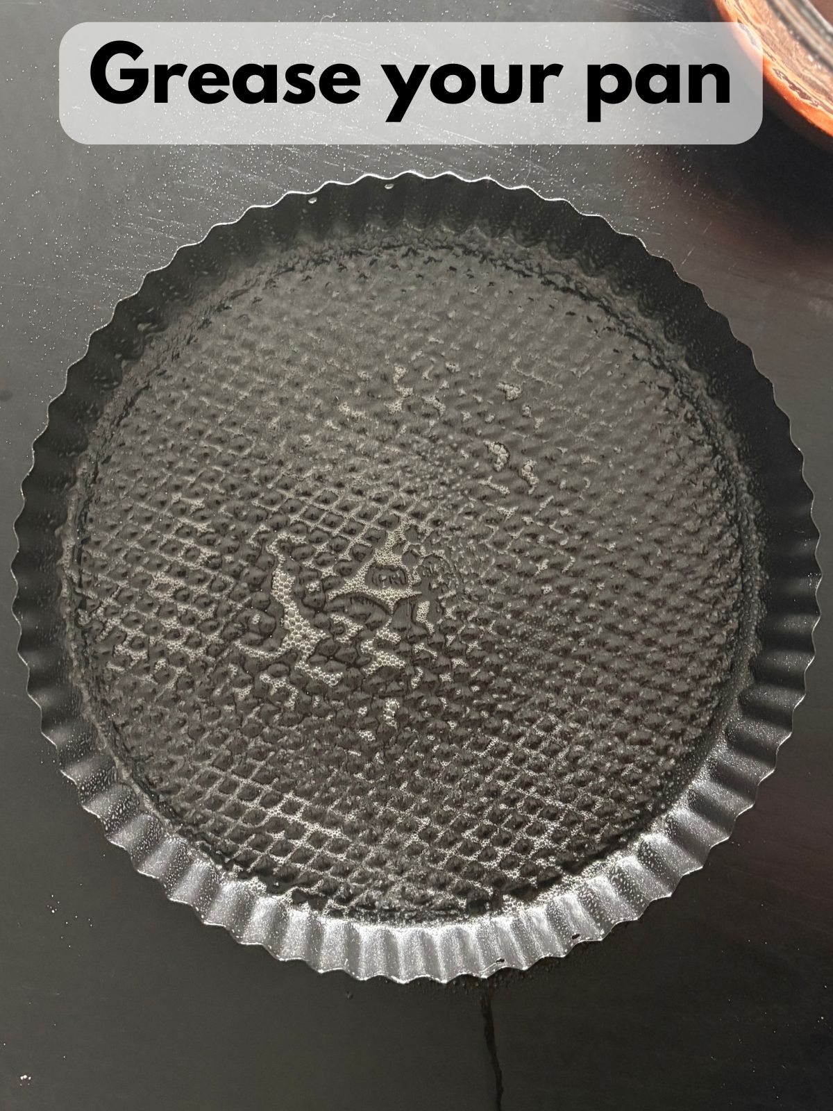 greased pan