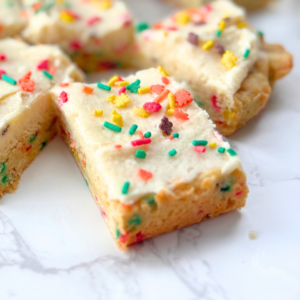 Thanksgiving sprinkle cookie bars