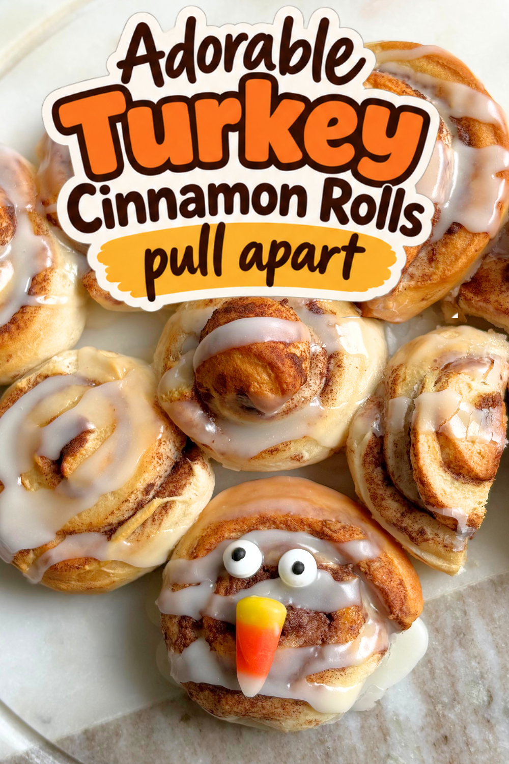 Make the cutest Pull-Apart Turkey Cinnamon Rolls with just one can of refrigerated dough. This easy Thanksgiving dessert is perfect for busy mornings, kid-friendly, and ready in under 30 minutes for a fun turkey-themed treat.