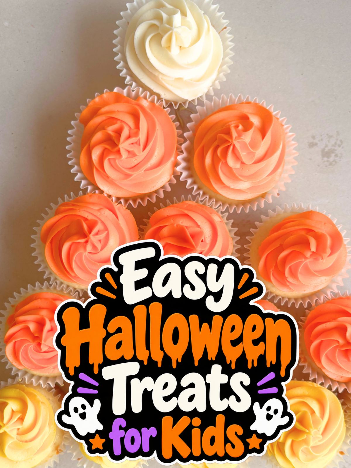 candy corn cupcake cake