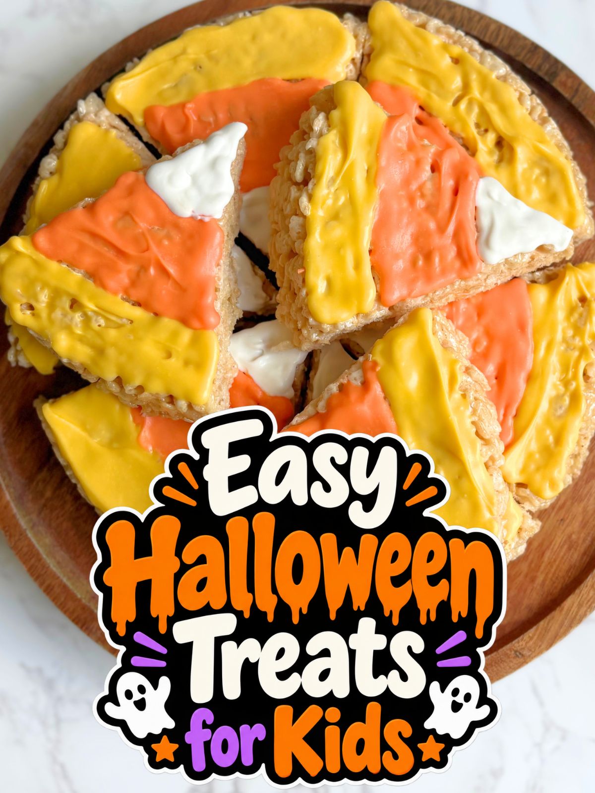 candy corn rice krispie treats