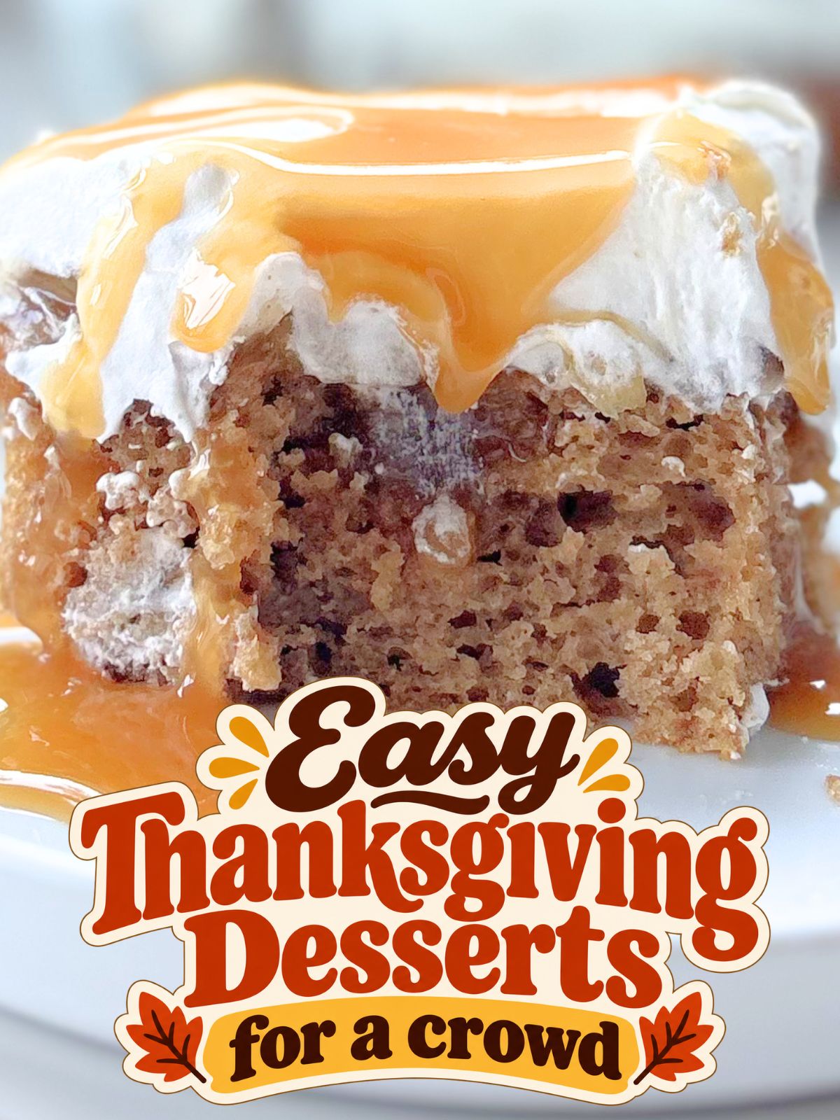 caramel apple poke cake