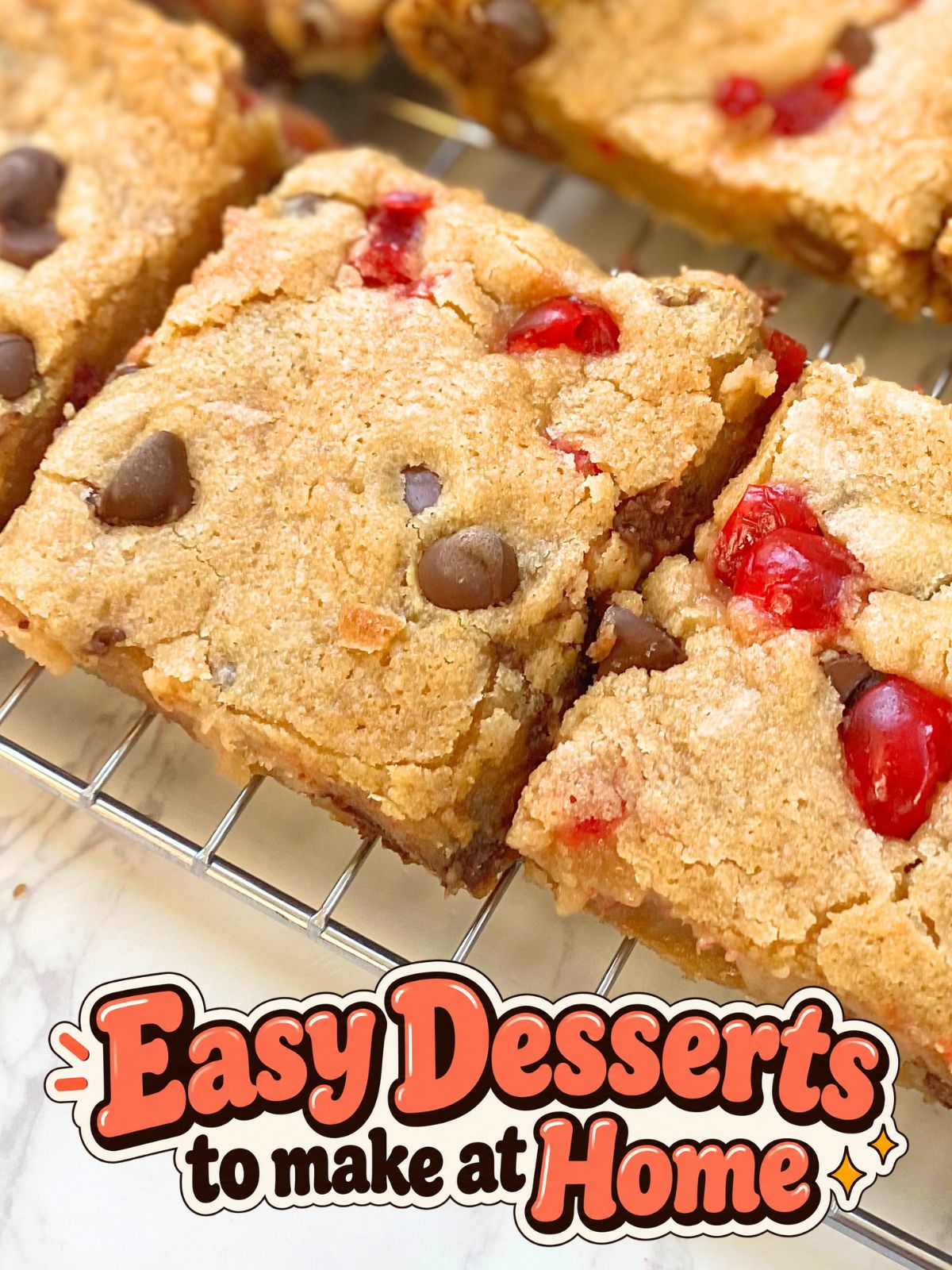 cherry chocolate chip cookie bars