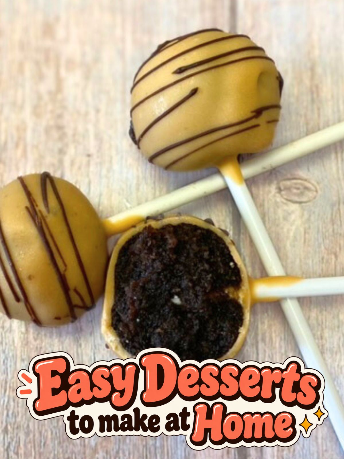 chocolate caramel cake pops