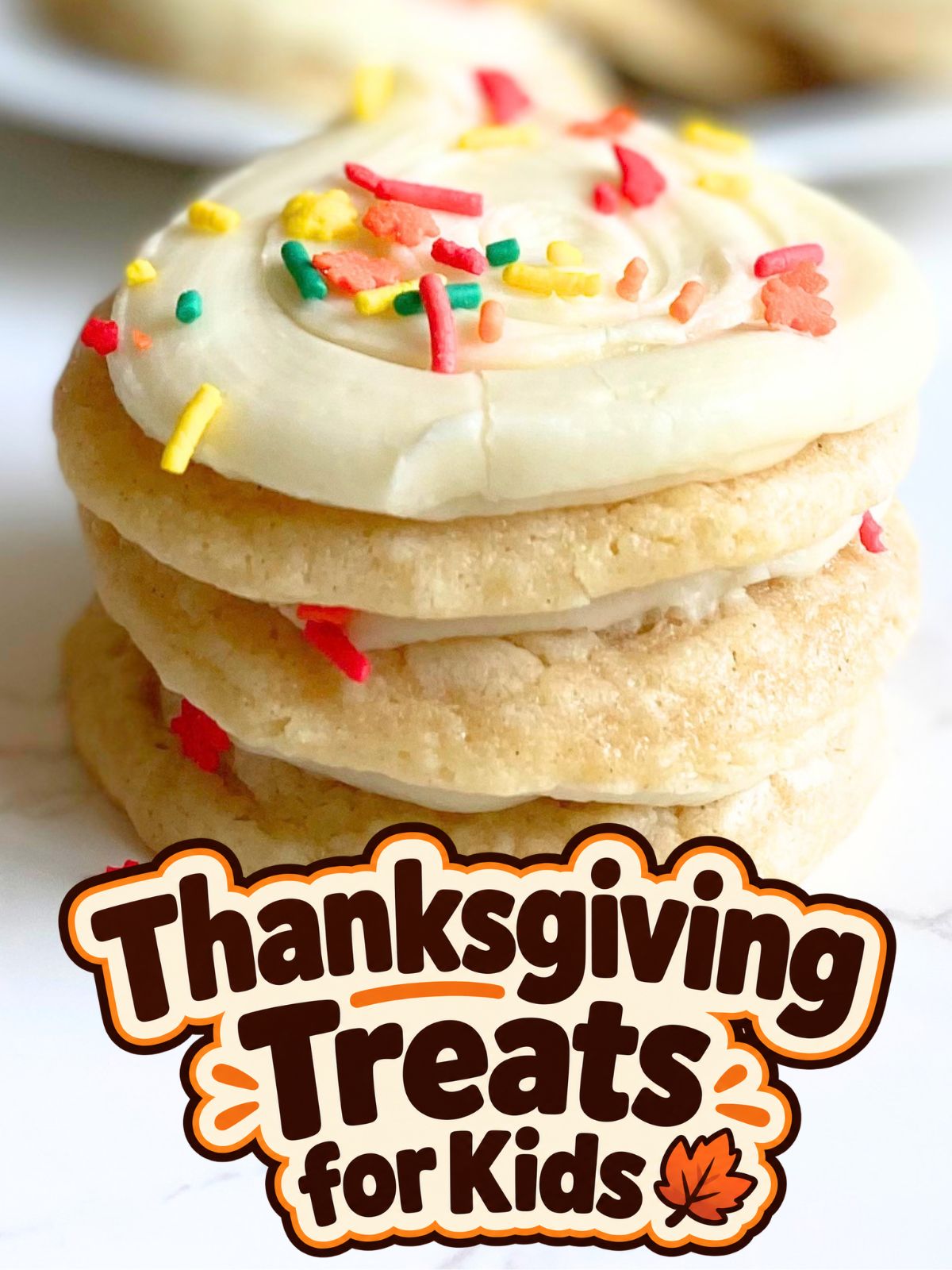 frosted fall cake mix cookies