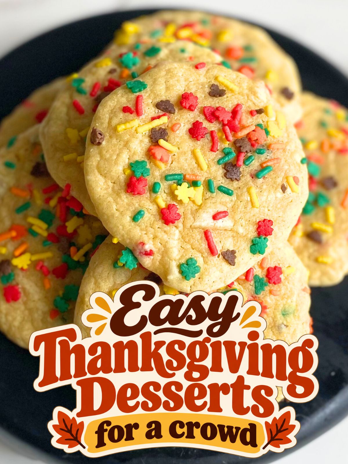 fall sprinkle cake mix cookies